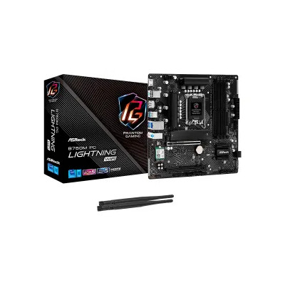 MBO ASROCK B760M PG LIGHTNING WiFi 14-13-12VA LGA1700 DDR5-7200 HDMI DP 2M.2 USB-C PCIE4.0