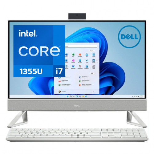 Dell i5420-7166WHT-PUS ALL IN ONE COMPUTER,Intel Core i7-1355U, 16GB RAM Memory, 1TB Hard Drive, 256GB Solid State Drive, 23.8"