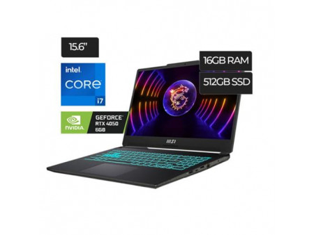 Laptop MSI Cyborg A13VE-218US |, Intel Core i7-13 th,| 16GB RAM | Almacenamiento  512GB Solid State Drive | Grafica NVIDIA GeFo