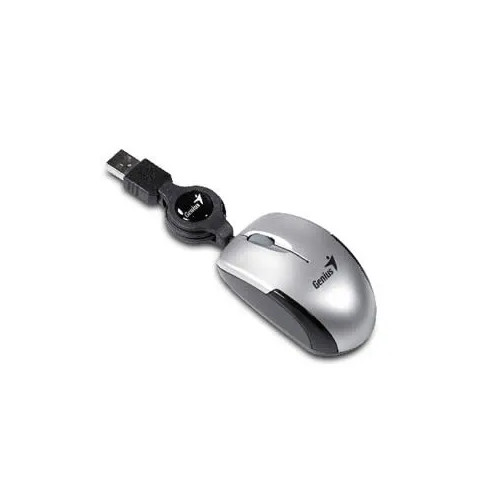 MOUSE GENIUS MICRO TRAVELLER USB PLATEADO