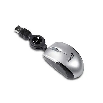 MOUSE GENIUS MICRO TRAVELLER USB PLATEADO