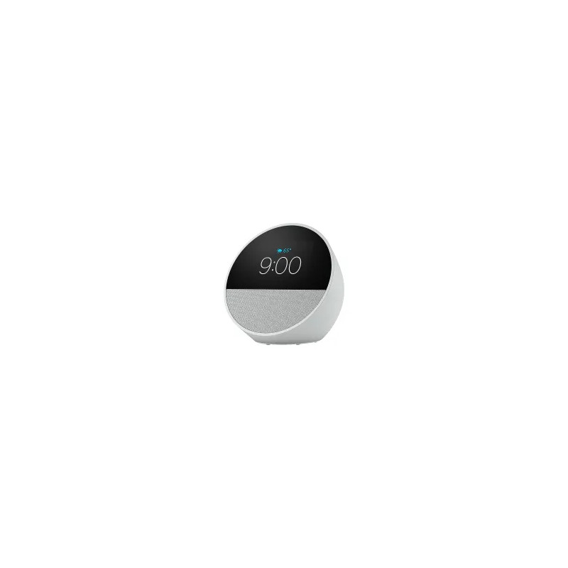 PARLANTE AMAZON ECHO SPOT SMART ALARM CLOCK WITH VIBRANT SOUND AND ALEXA WHITE