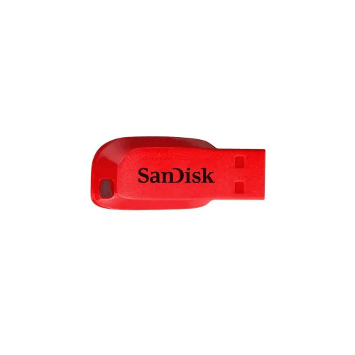 FLASH MEMORY SANDISK 32GB CRUZER BLADE USB ROJO