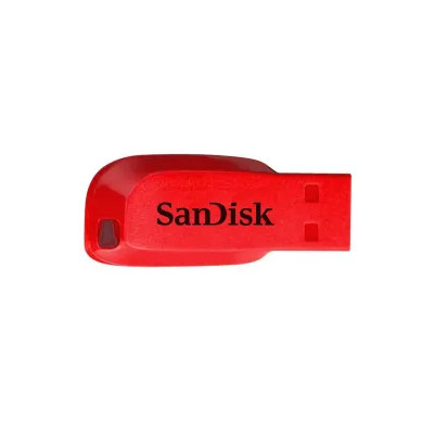 FLASH MEMORY SANDISK 32GB CRUZER BLADE USB ROJO