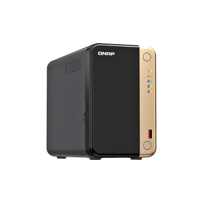 NAS STORAGE QNAP TS-264-8G-US 2BAY QC CEL. N5095 8GB 2M.2 2x3.5-2.5INCH-SATA HS BLACK