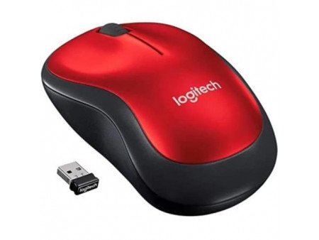 MOUSE LOGITECH  WIRELESS M185 RED