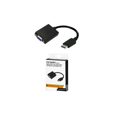 CABLE ARGOM DISPLAY PORT TO VGA 15CM NEGRO