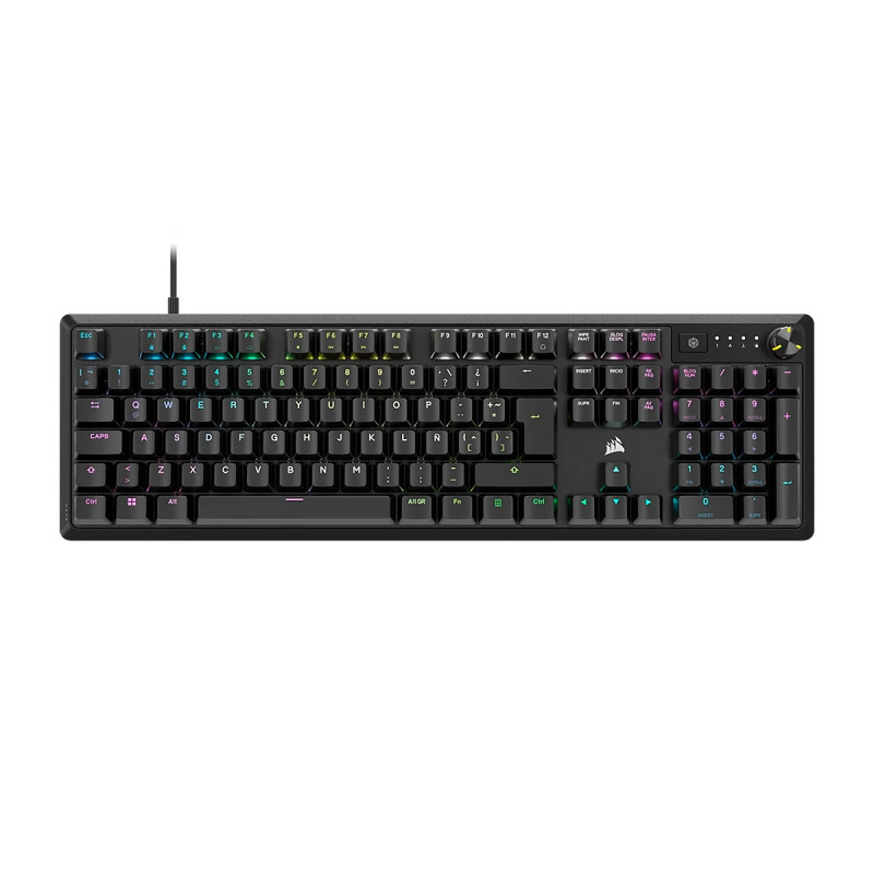 TECLADO CORSAIR K70 CORE MECANICO WIRED FOR GAMING RGB SP Black