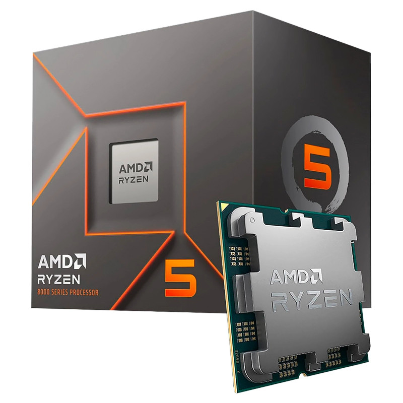 PROC. AMD RYZEN 5 AM5 8400F 4.2GHZ 6CORE 12HILOS 6MB CACHE 65W WITH FAN BOX
