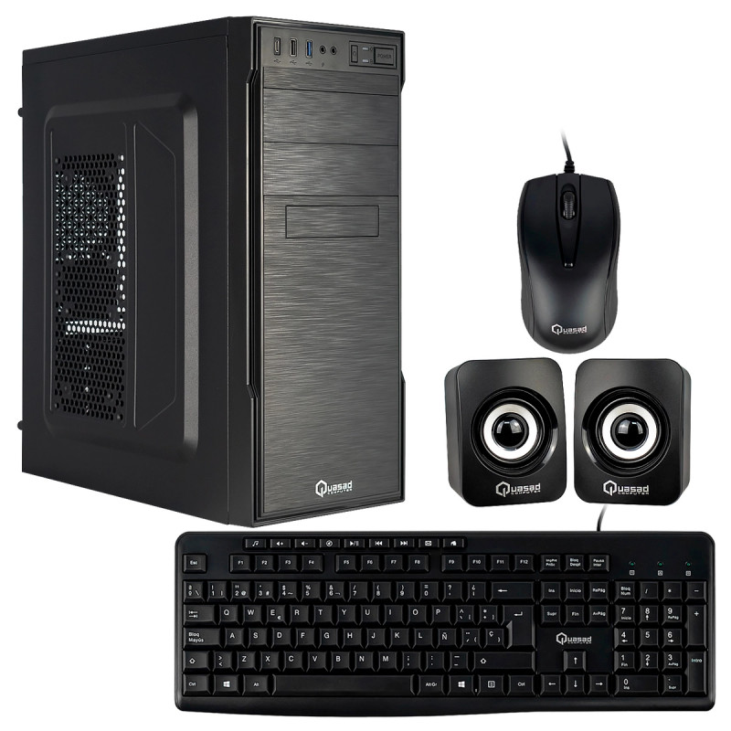 CASE QUASAD COMBO PLUS EC-3151 TECL. PARL. MOUSE. FP-300W NEGRO