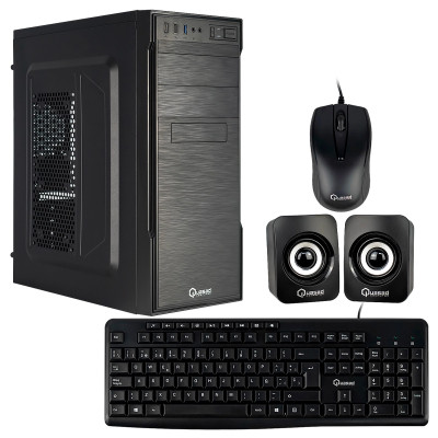 CASE QUASAD COMBO PLUS EC-3151 TECL. PARL. MOUSE. FP-300W NEGRO