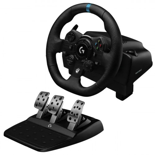 RACING WHEEL LOGITECH G923 Y PEDALES PARA XBOX SERIES X-S XBOX ONE Y PC NEGRO