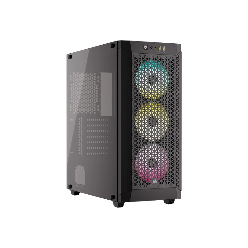 CASE CORSAIR ATX 480T RGB AIRFLOW TEMPERED GLAS 1TYPE-A 2USB3.2 3VENT.-RGB BLACK