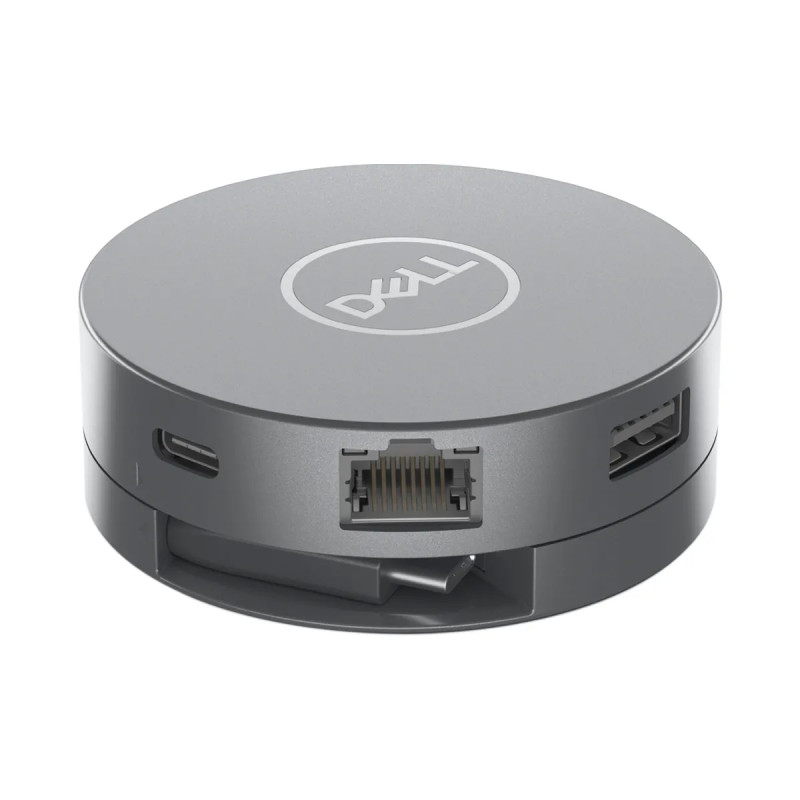 Adaptador Dell multipuerto USB-C 6en1 DA305 2xUSB-A,USB-C,HDMI,DP,RJ45 Negro 1Y
