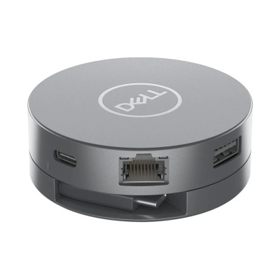 Adaptador Dell multipuerto USB-C 6en1 DA305 2xUSB-A,USB-C,HDMI,DP,RJ45 Negro 1Y