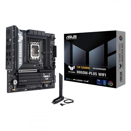 MBO ASUS TUF GAMING B860M-Plus WIFI Intel Core Ultra LGA1851 DDR5-8800Mhz BT DP HDMI 3M.2 PCIe mATX