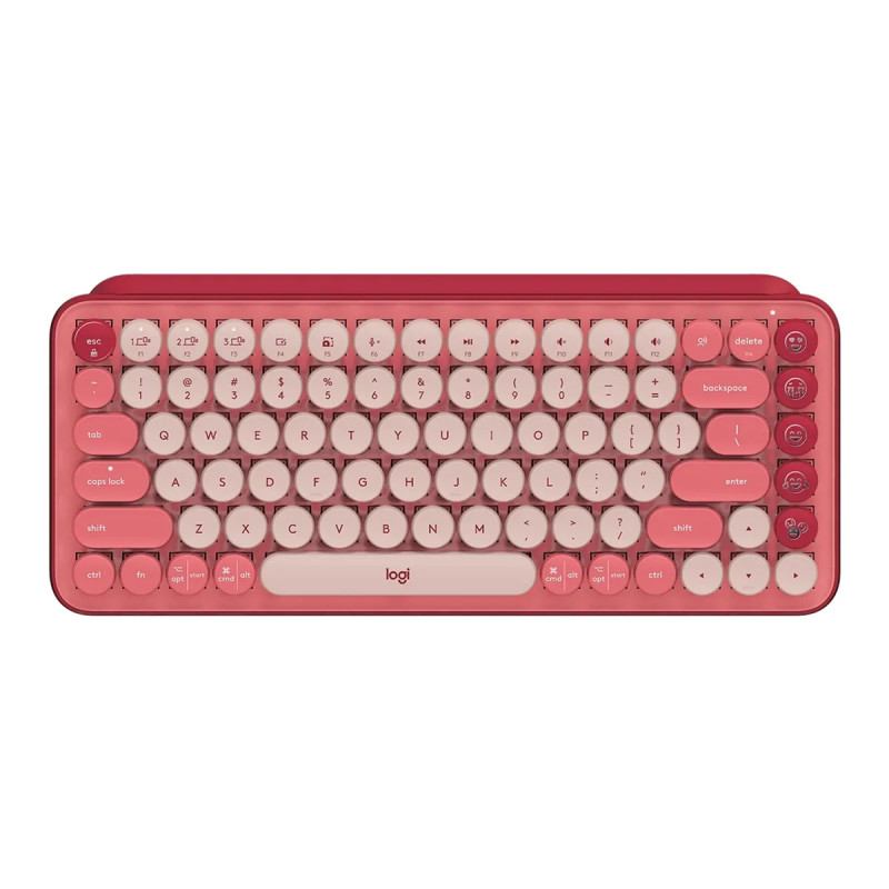 TECLADO LOGITECH POP KEYS MECANICO INHALAMBRICO ROSADO