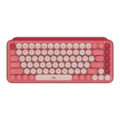 TECLADO LOGITECH POP KEYS MECANICO INHALAMBRICO ROSADO