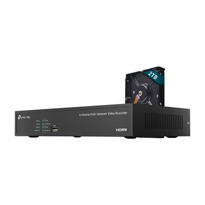 NVR TPLINK VIGI 4CANALES HDMI 4K BLACK