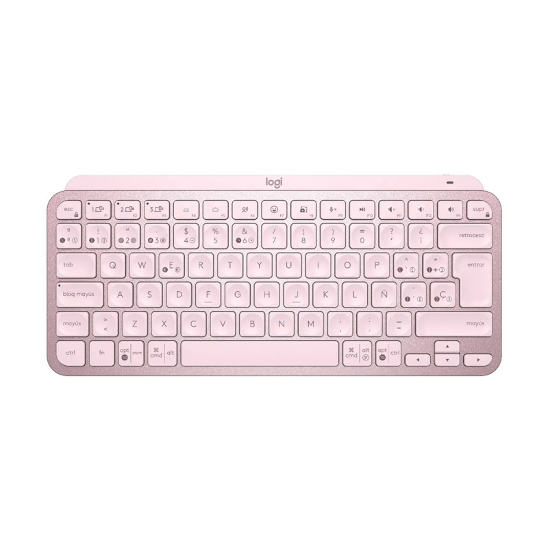 TECLADO LOGITECH MX KEYS MINI INALAMBRICO RF WIRELESS/BLUETOOTH ROSA