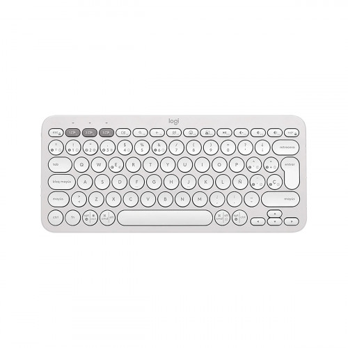 Teclado LOGITECH PEBBLE KEYS 2 K380S Wireless SP Blanco