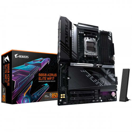 MBO GIGABYTE B850 AORUS ELITE WIFI7 ICE AM5 Ryzen 9000 4DDR5 BT DP HDMI USB3.2 PCIe 5.0 ATX