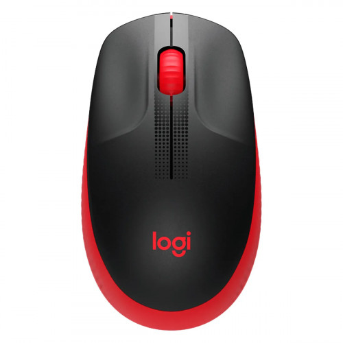 MOUSE LOGITECH M190 WIRELESS USB FULL SIZE CURVE DESING ROJO