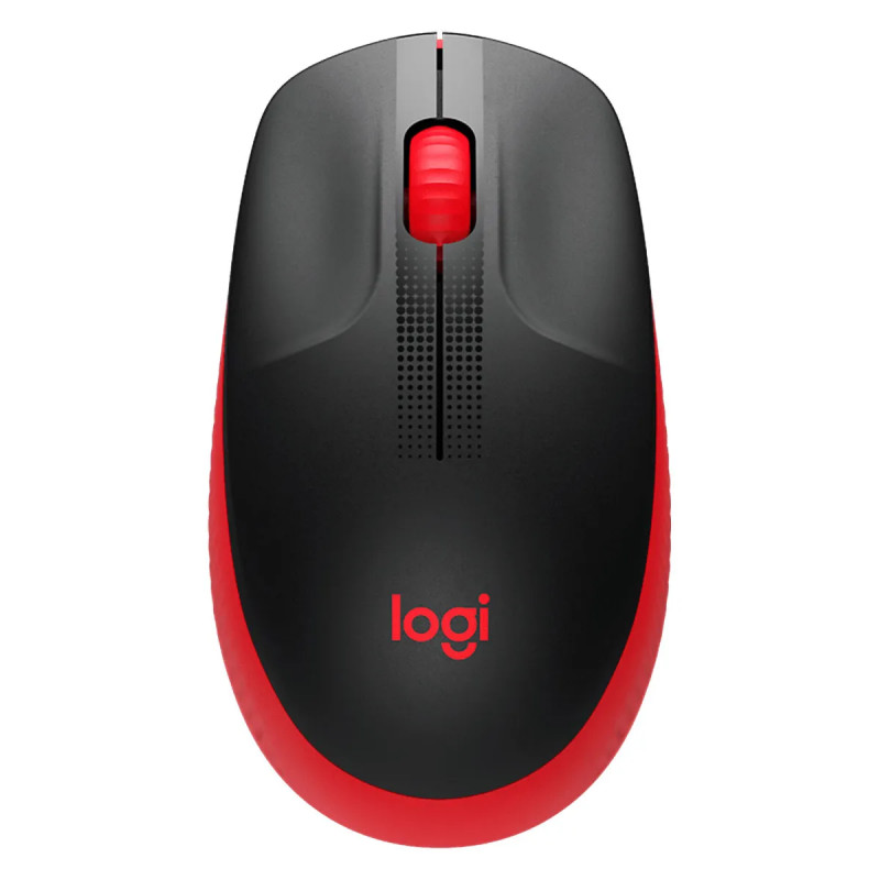 MOUSE LOGITECH M190 WIRELESS USB FULL SIZE CURVE DESING ROJO
