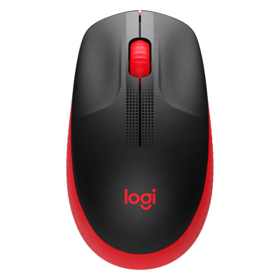 MOUSE LOGITECH M190 WIRELESS USB FULL SIZE CURVE DESING ROJO