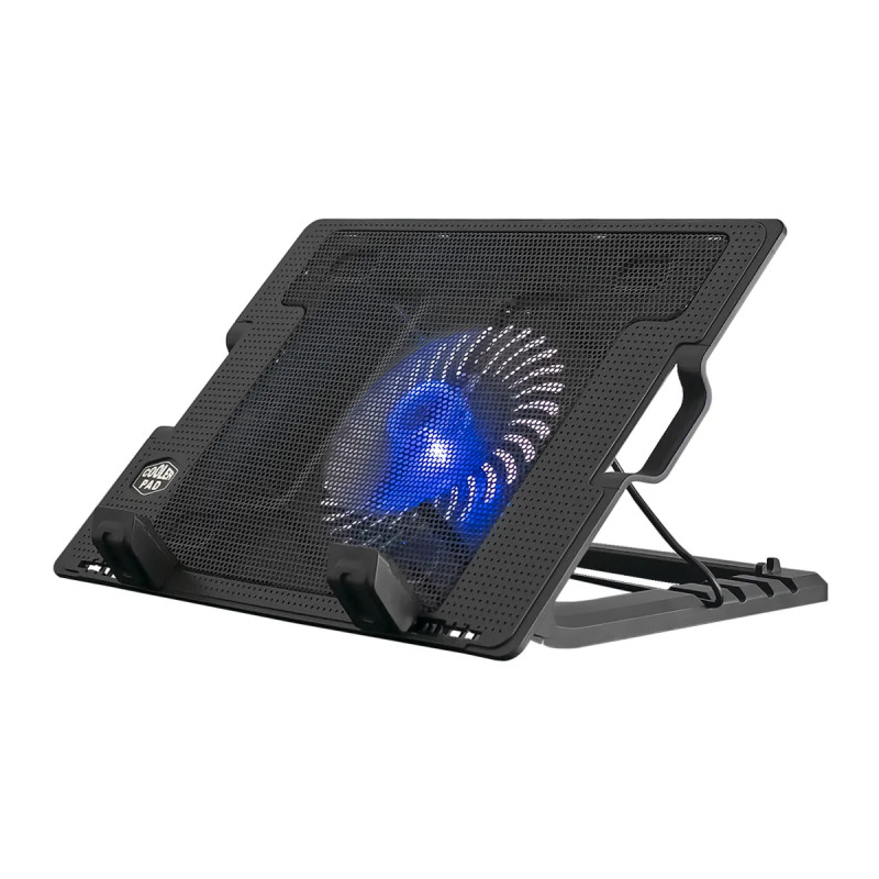 COOLING FAN  2-USB 1-VENTILADOR 5-NIVELES NEGRO