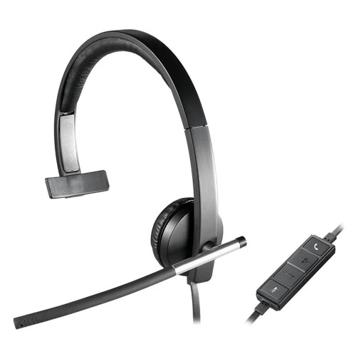HEADSET LOGITECH H650E NEGRO MONOAURAL ALAMBRICO USB PLUG AND PLAY