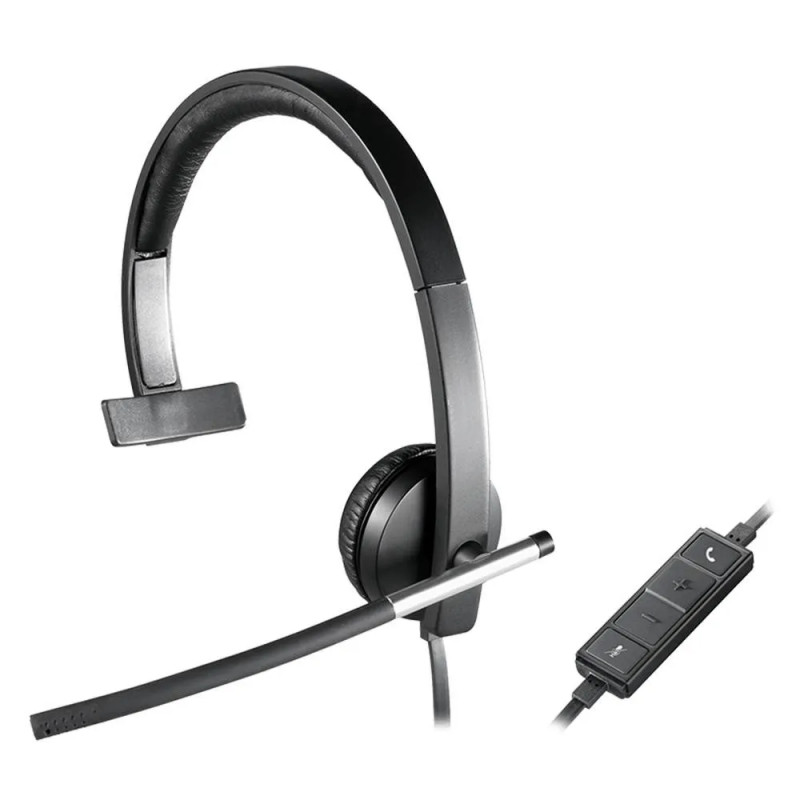 HEADSET LOGITECH H650E NEGRO MONOAURAL ALAMBRICO USB PLUG AND PLAY