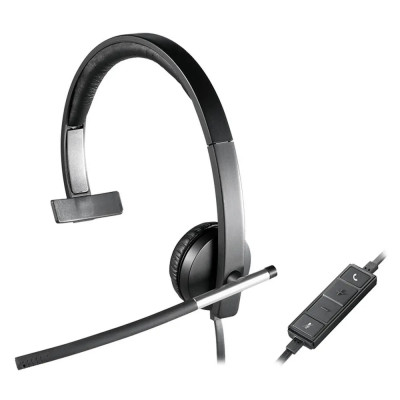 HEADSET LOGITECH H650E NEGRO MONOAURAL ALAMBRICO USB PLUG AND PLAY