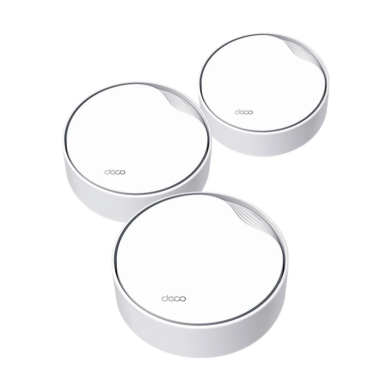 DECO TP-LINK X50-PoE 3Pack Wi-Fi 6 Mesh AI AX3000 Ceiling-Wall-Tabletop