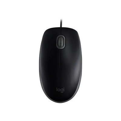 MOUSE LOGITECH M110 WIRED BLACK