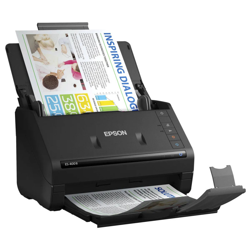 SCANNER EPSON WORKFORCE ES-400 II 35 PPM-70 IPM. 600 DPI. USB. MOD. ROJO. OPC.. ADF 50 PAG.