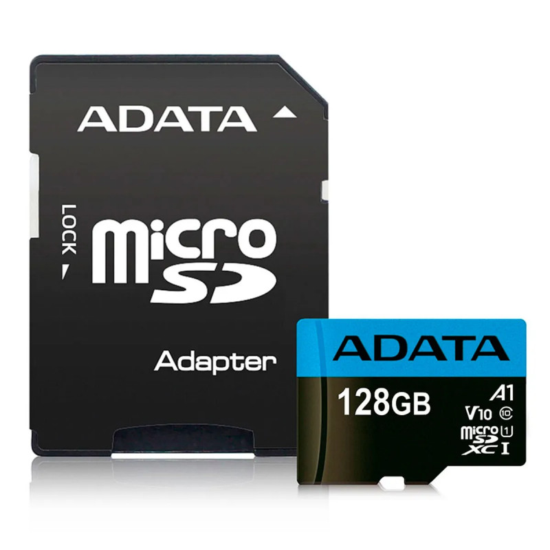 MICRO-SDHC ADATA 128GB WITH ADAPTER UHS-I CLASS 10