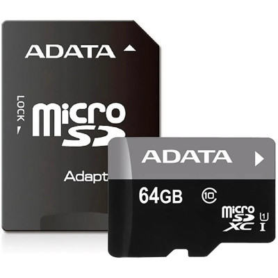 MICRO-SDXC ADATA 64GB WITH ADAPTER UHS-I CLASS 10