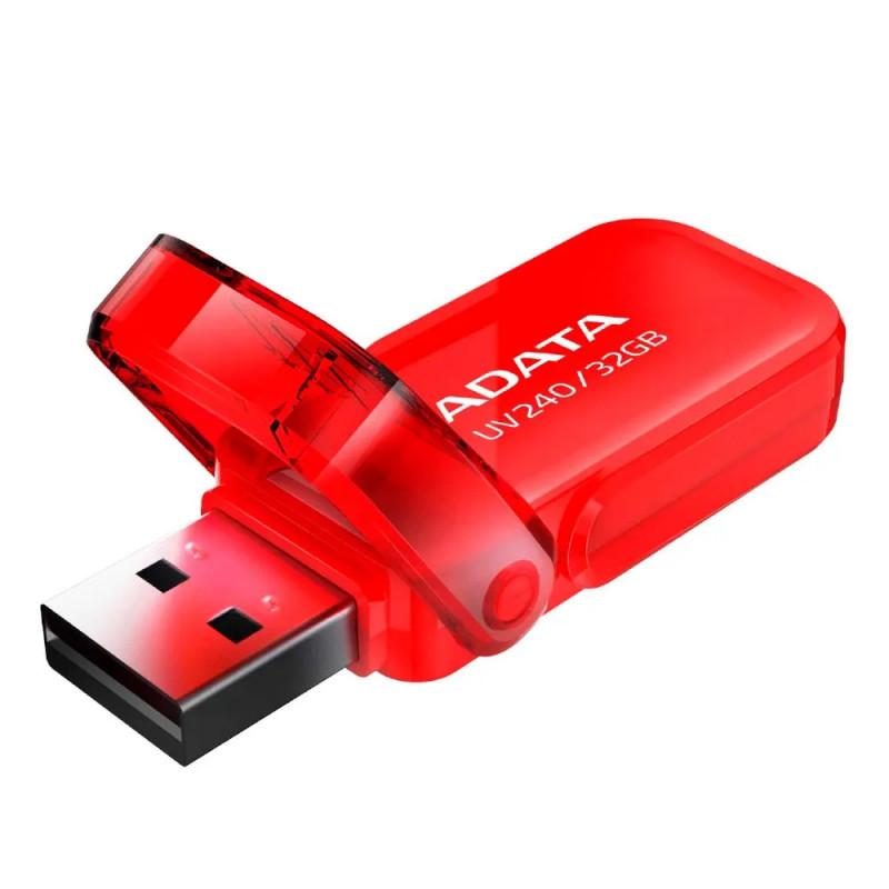 FLASH MEMORY ADATA 32GB UV240 USB 2.0 ROJO