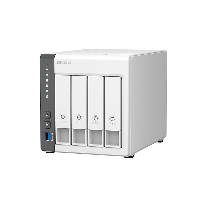 NAS STORAGE QNAP TS-433 4-BAY QC 4GB 2RJ45 2USB2.0 USB3.0 WHITE