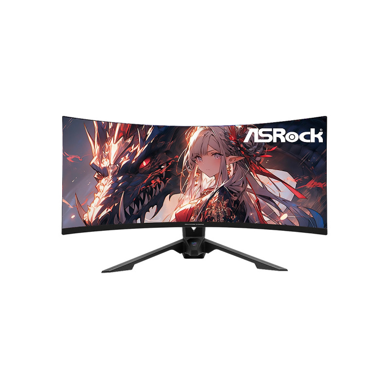 MONITOR ASROCK PG34QRT3A CURVED PHANTOM GAMING 34Inch 3440x1440-180Hz  2HDMI 2DP Black