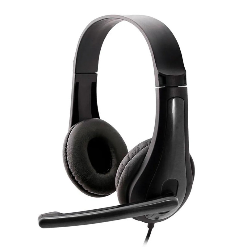 HEADSET ARGOM ARG-HS-0078 CON MICROFONO NEGRO USB 2.0