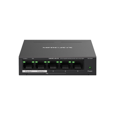 SWITCH MERCUSYS ESCRITORIO 5-PORT PoE Plus 30W 10-100-1000MBPS 250m