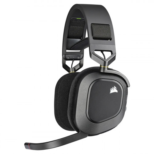 HEADSET AUDIFONOS CORSAIR HS80 WIRELESS PREMIUM GAMING HEADSET WITH SPATIAL AUDIO CARBON