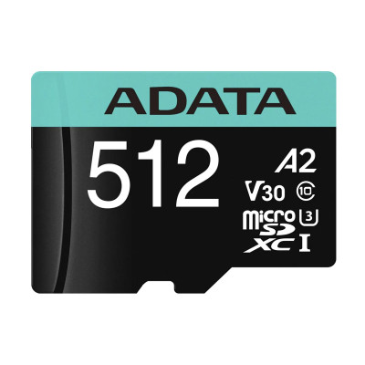 MICRO-SDXC ADATA 512GB PREMIER PRO WITH CLASE 10 WITH ADAPTER