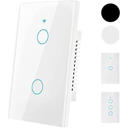 Switch De Luz Táctil Smart 2 Canales Wifi Teclam