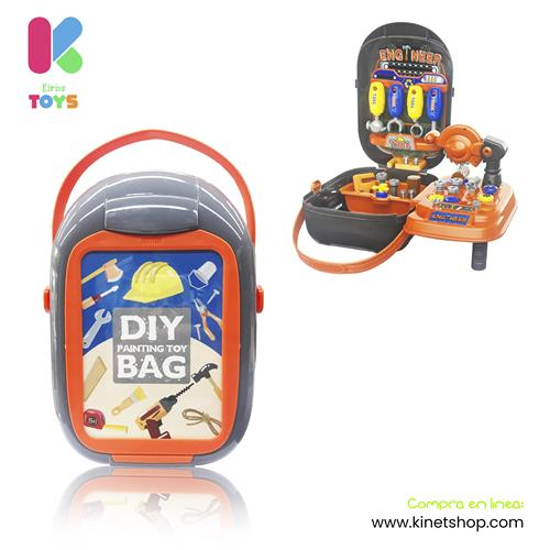 Maletín juguete set de herramientas 37 PCS modelo 8033