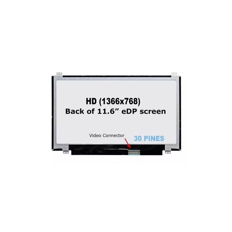 Pantalla 11.6 Led Slim 30 Pines Dps Arriba/Abajo