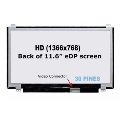 Pantalla 11.6 Led Slim 30 Pines Dps Arriba/Abajo