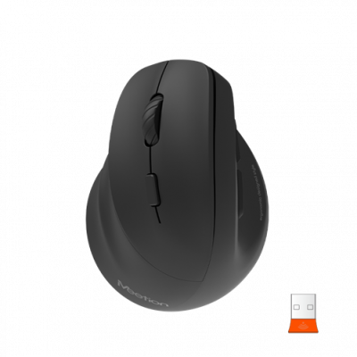 Mouse Wireless Ergonomico Zurdo Mt-Btm010l Negro Meetion Mouse Wireless Ergonomico Zurdo Mt-Btm010l Negro Meetion